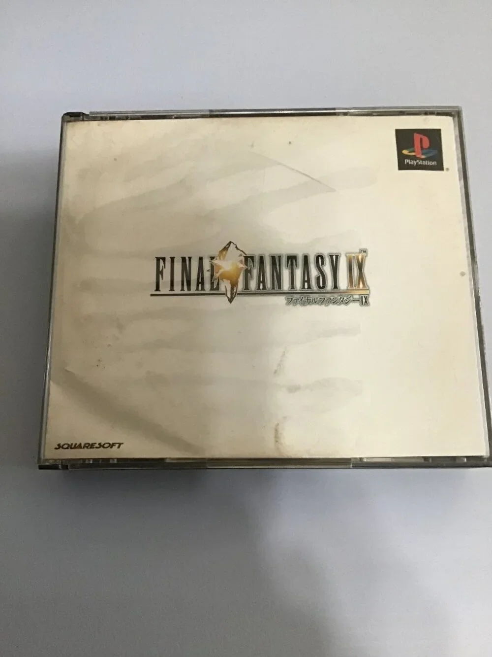 Final Fantasy IX PS1 4 Disc Complete Set Japan Import Water Damaged Manual